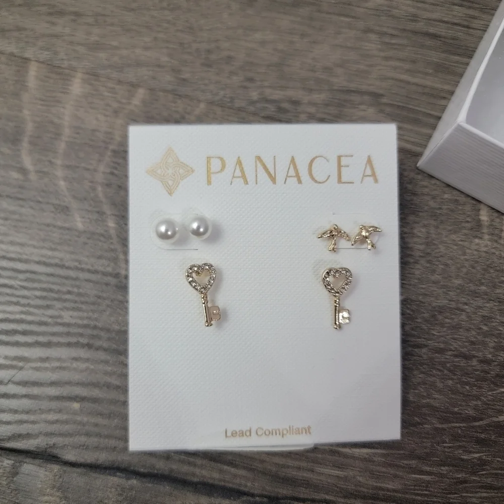 Women's 3pk earrings by Panacea NEW